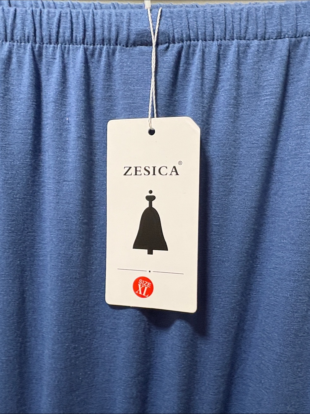 Strapless Slate Blue Jumpsuit with Waist Tie - Picture 5 of 5